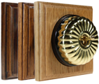 Polished Brass Flutted Dome