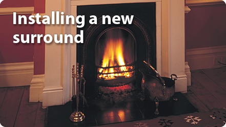 How To Install A New Fireplace Surround, How To Install A Metal Fireplace Surround