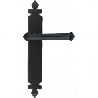 Black Tudor Lever Latch Set