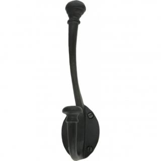 Black 7 3/4'' Hat & Coat Hook