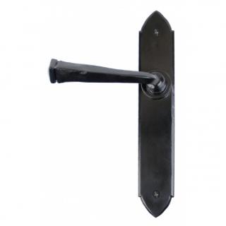 Black Gothic Lever Latch Set