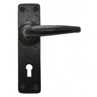 Black Smooth Lever Lock Set