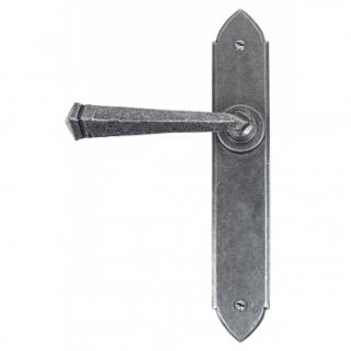 Pewter Gothic Lever Latch Set