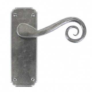 Pewter Monkeytail Lever Latch Set