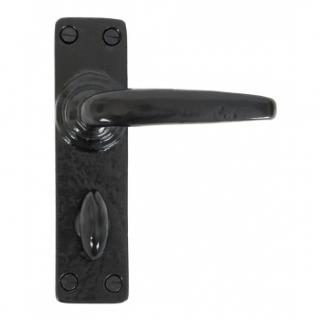 Black Smooth Lever Bathroom Set