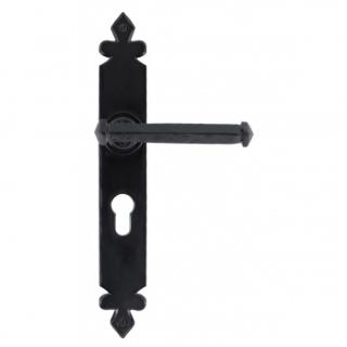 Black Tudor Euro Lever Lock 47Mm Centre