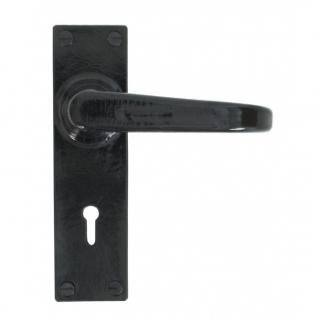 Black Deluxe Lever Lock Set