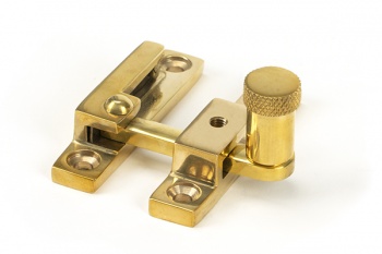 Polished Brass Brompton Quadrant Fastener - Narrow