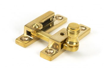 Polished Brass Prestbury Quadrant Fastener - Narrow