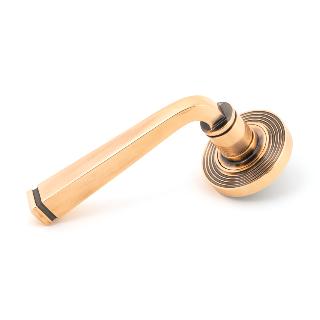 Polished Bronze Avon Round Lever on Rose Set (Beehive)