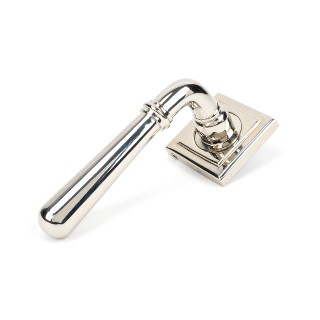 Polished Nickel Newbury Lever on Rose Set (Square) - U