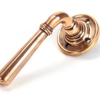 Polished Bronze Newbury Lever on Rose Set - U