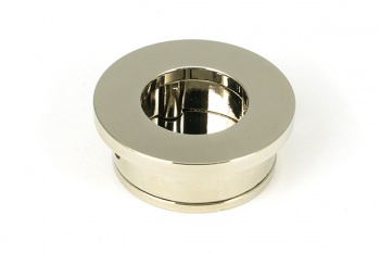 Polished Nickel 34mm Round Finger Edge Pull