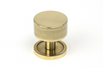 Aged Brass Kelso Cabinet Knob - 32mm (Plain)