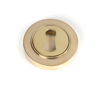 Polished Brass Round Escutcheon (Plain)