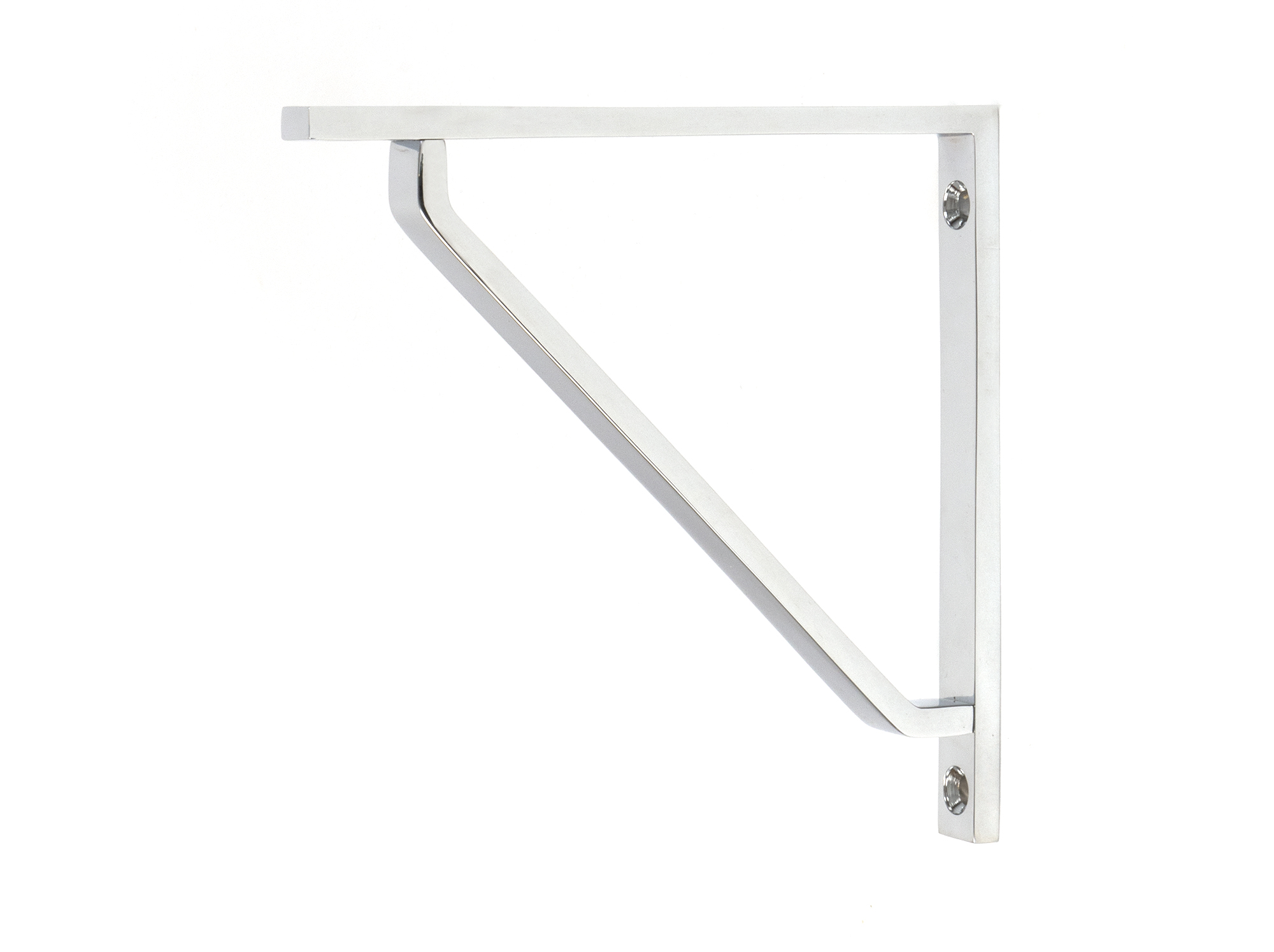 Polished Chrome Barton Shelf Bracket (150mm x 150mm)