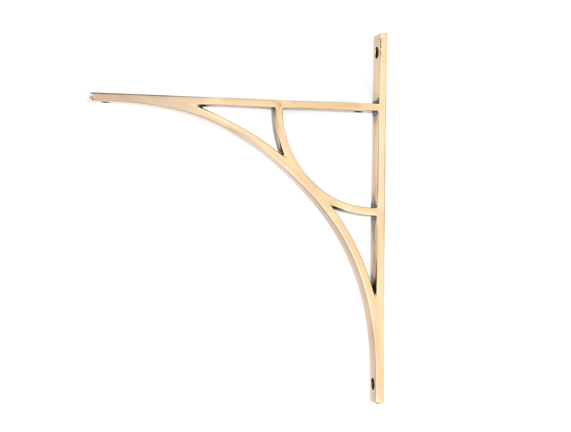 Polished Bronze Tyne Shelf Bracket (314mm x 250mm)