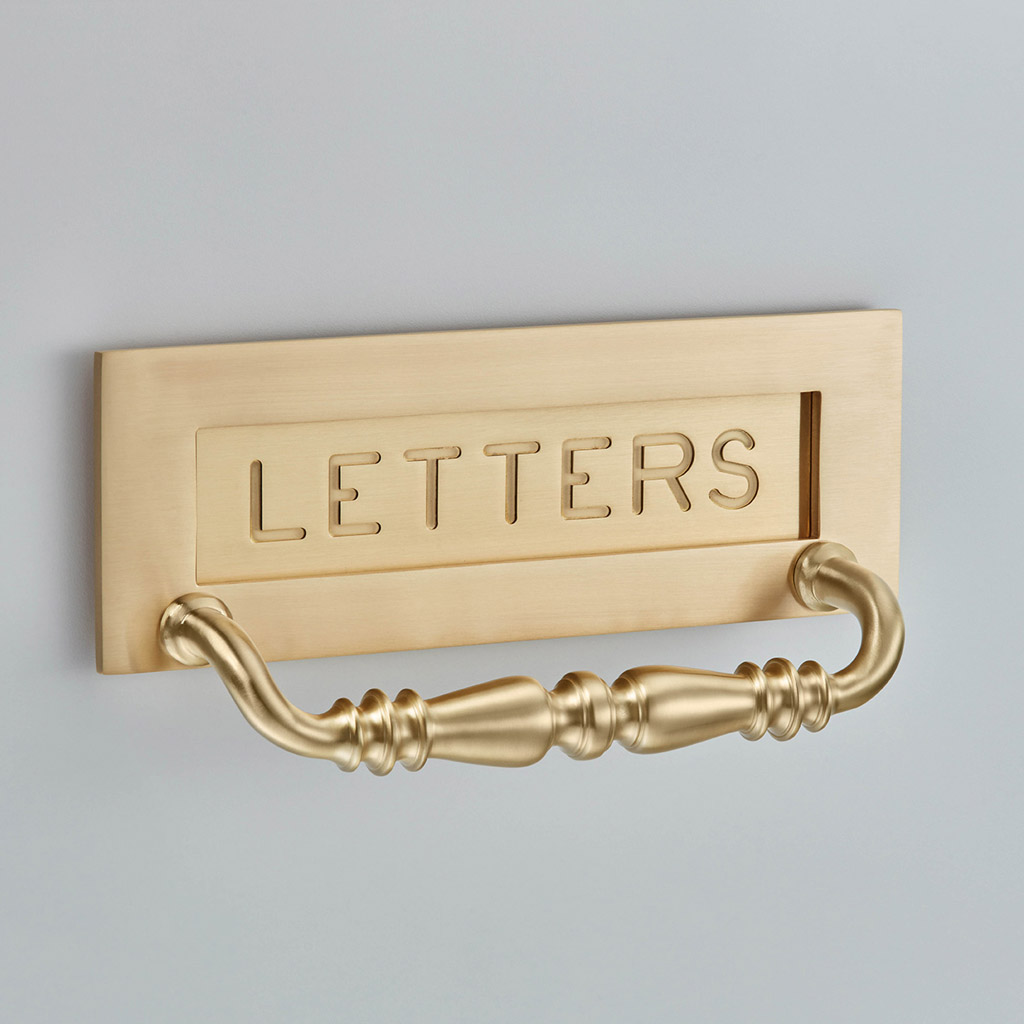 Engraved Letter Plate with handle