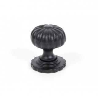 Black Cabinet Knob (With Base) - Small