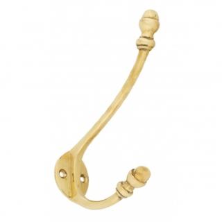 Polished Brass 6 1/2'' Hat & Coat Hook