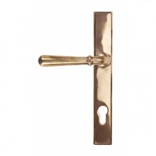 Polished Bronze Newbury Slimline Lever Espag. Lock Set