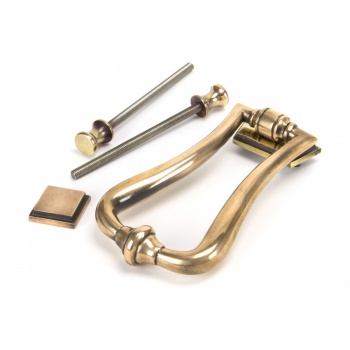 Polished Bronze Slimline Art Deco Door Knocker