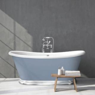 BC Designs Acrylic Boat Bath with Aluminium Plinth