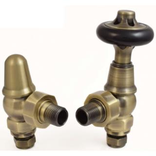 Admiral Cast Iron Radiator Valve - Antique Brass