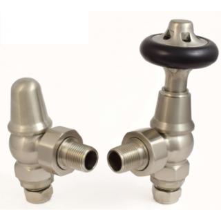 Admiral Cast Iron Radiator Valve - Satin Nickel