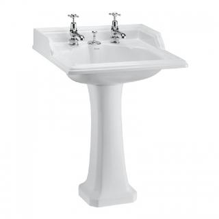 Classic 65cm Basin with Invisible Overflow and Pedestal