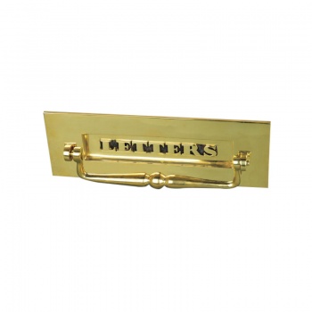 Classic Letterbox With Clapper - Brass