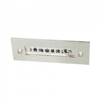 Classic Letterbox Without Clapper - Nickel