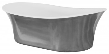 Cast Iron Freestanding Bateau Basin - Polished