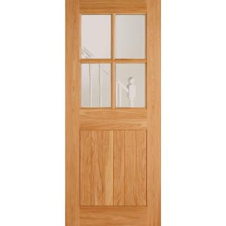 Traditional Oak External Door - The Cottage 4 Pane