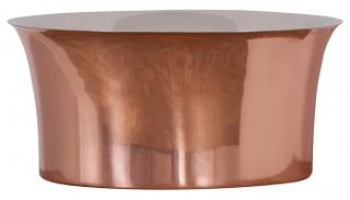 Copper Freestanding Tub Basin - Nickel Interior