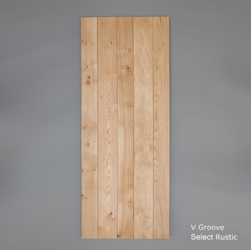 3 Ledged and Braced Oak Doors - V Groove