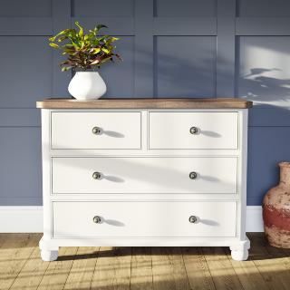 Two Over Two Chest of Drawers (Round End)