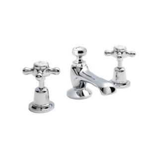 BC Designs Victrion Crosshead 3 Hole Basin Mixer