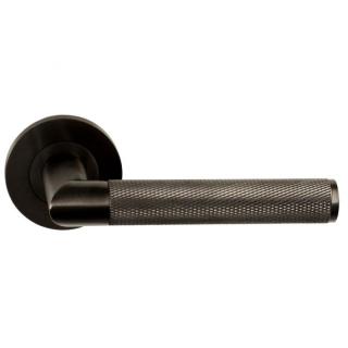 Alexander and Wilks - Harrier Knurled Lever on Round Rose - Pair
