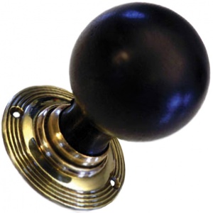 Solid Ebonised Cromwell Door Knobs