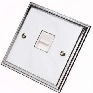 Edwardian Polished Chrome Telephone Sockets