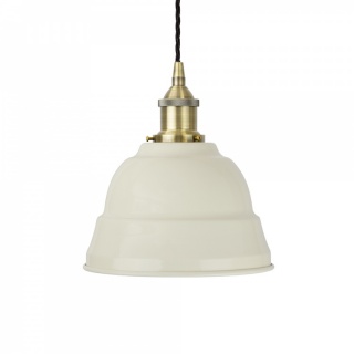 Clay White Lincoln Painted Pendant Light