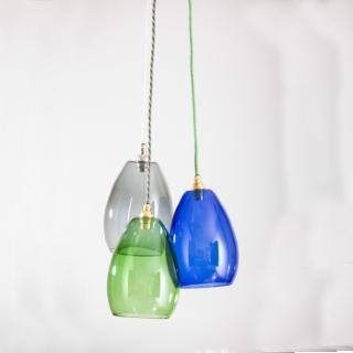 Bertie Mid Cluster Coloured Glass Pendant Light