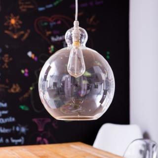 Betty Large Clear Glass Globe Pendant Light