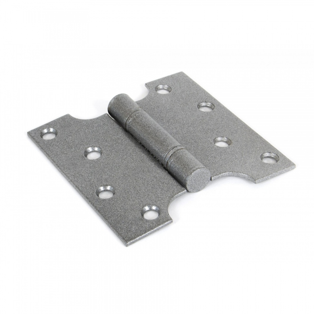 Pewter 4" X 2'' X 4" Ball Bearing Parliament Hinge (Pair)