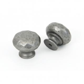 Natural Smooth Hammered Knobs - Small