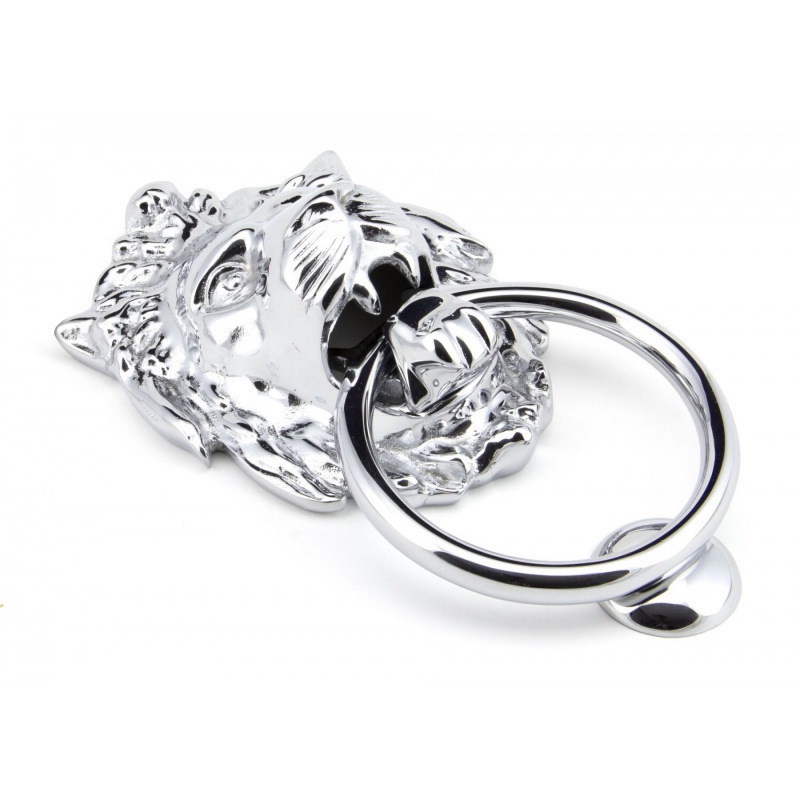 Polished Chrome Lion Head Knocker