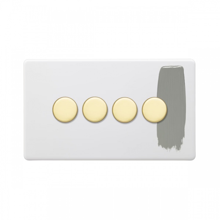 Vipmoon Single Dimmer Light Switch Rotary Push On Off Trailing Edge Dimmer Switch For Led Incandescent Halogen Light 1 Gang 2 Way 5 200w Black - View #13