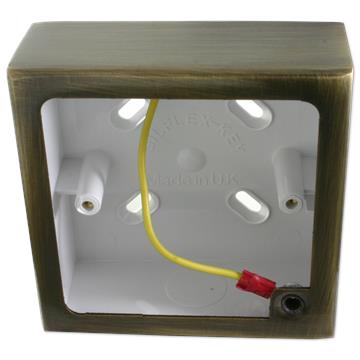 Solid Metal Antique Brass Surface Mount Boxes (Wall Boxes