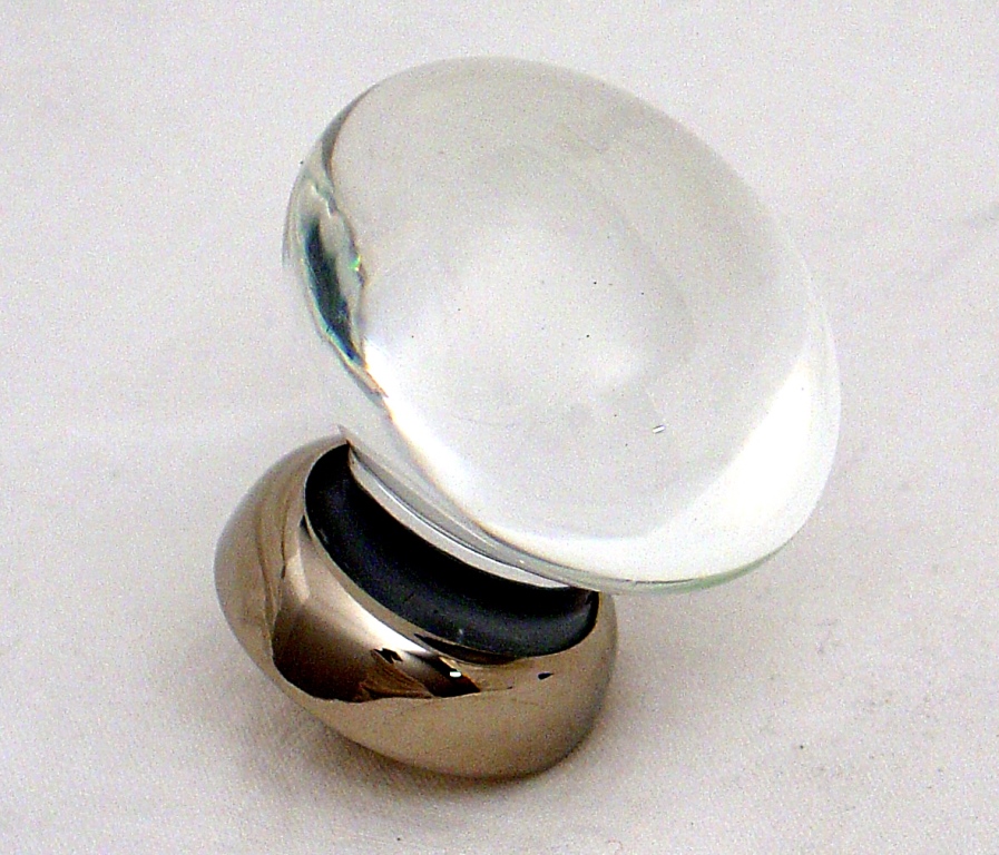 Oval Glass Cupboard Knobs